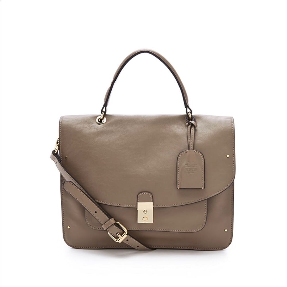 SALE! Tory Burch top handle leather satchel